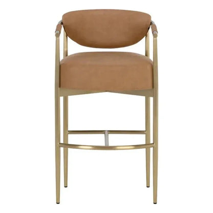SUNPAN Heloise Faux Leather Barstool