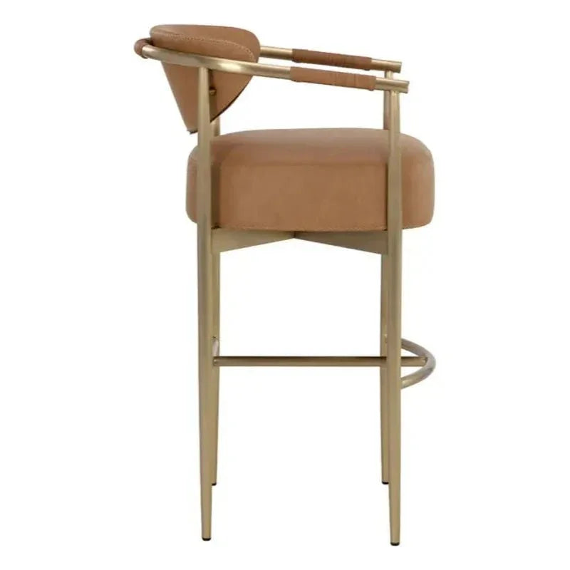 SUNPAN Heloise Faux Leather Barstool
