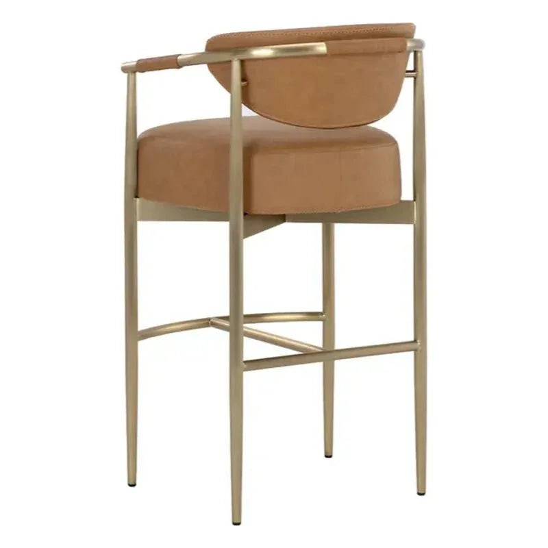 SUNPAN Heloise Faux Leather Barstool