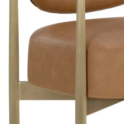 SUNPAN Heloise Faux Leather Barstool