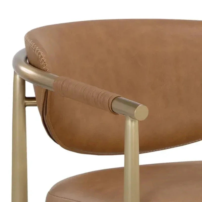 SUNPAN Heloise Faux Leather Barstool