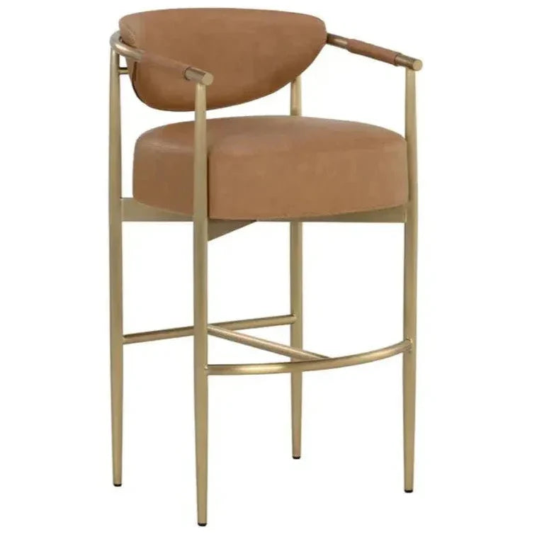 SUNPAN Heloise Faux Leather Barstool