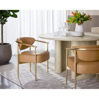 SUNPAN Heloise Leather Dining Armchair