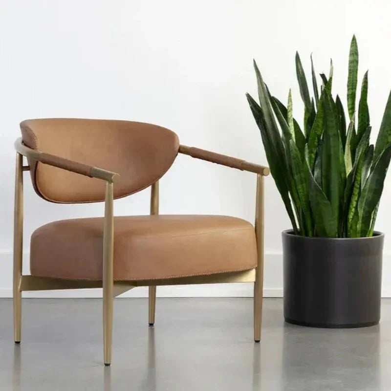 SUNPAN Heloise Leather Lounge Chair