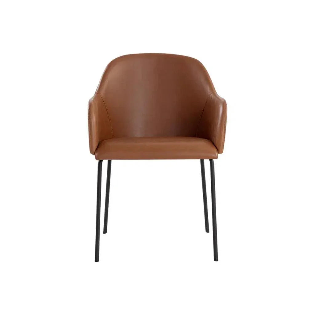 SUNPAN Hensley Leather Modern Dining Armchair