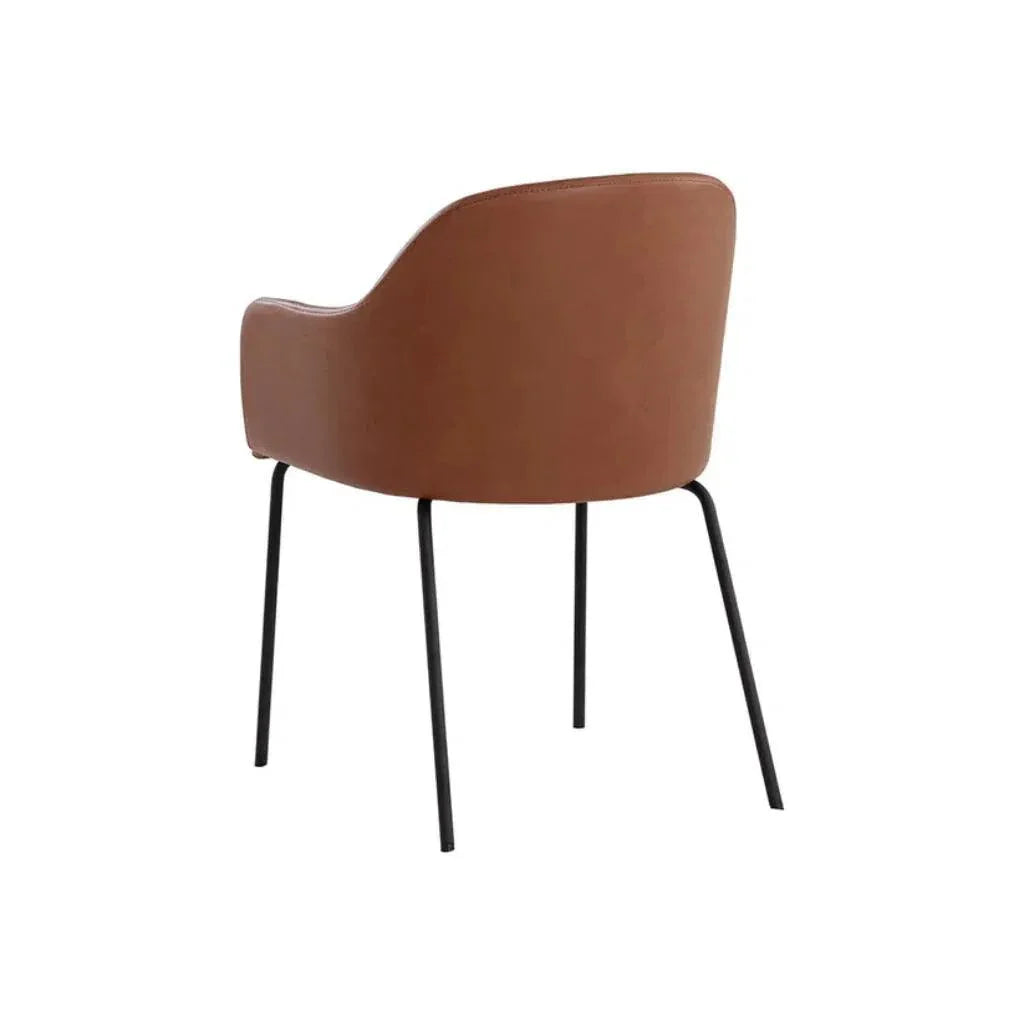 SUNPAN Hensley Leather Modern Dining Armchair