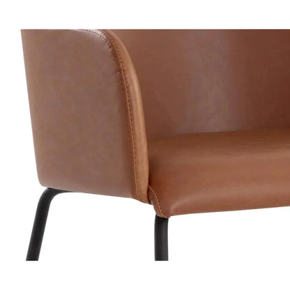 SUNPAN Hensley Leather Modern Dining Armchair