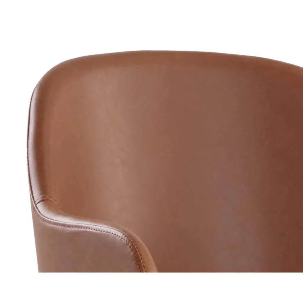 SUNPAN Hensley Leather Modern Dining Armchair