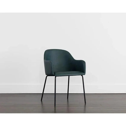 SUNPAN Hensley Leather Modern Dining Armchair