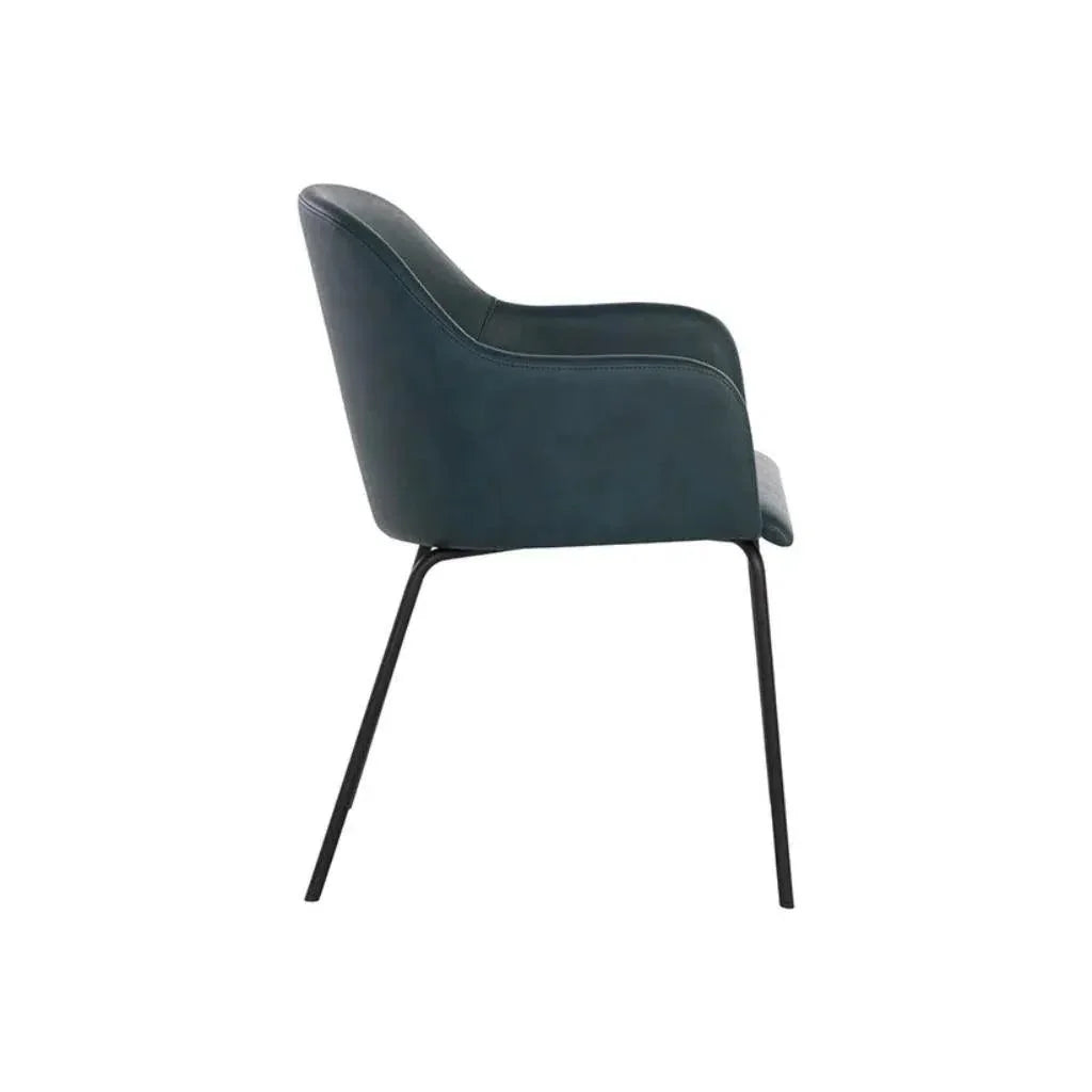 SUNPAN Hensley Leather Modern Dining Armchair