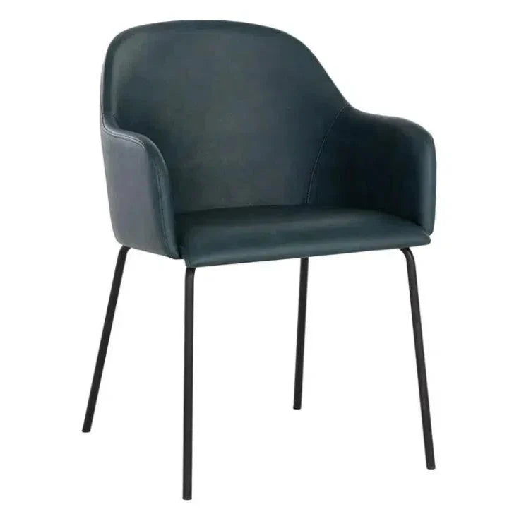 SUNPAN Hensley Leather Modern Dining Armchair