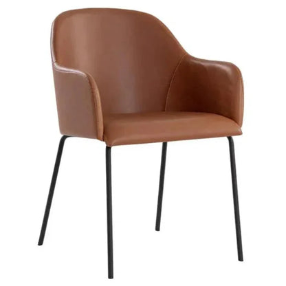 SUNPAN Hensley Leather Modern Dining Armchair