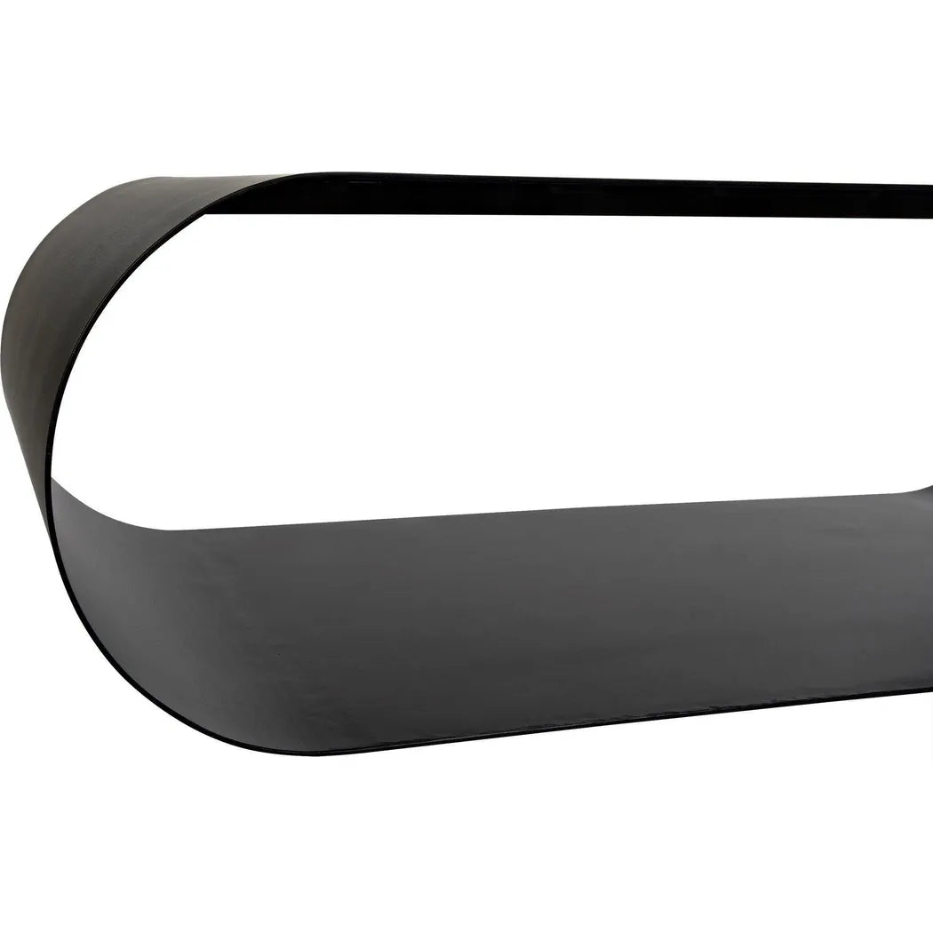 Hera Black Steel Geometric Coffee Table