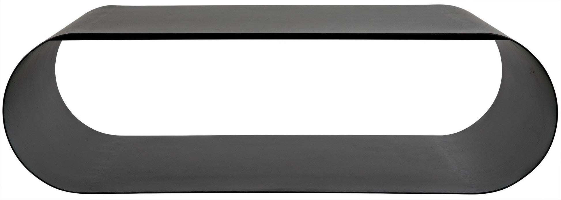 Hera Black Steel Geometric Coffee Table-Coffee Tables-Noir-Sideboards and Things