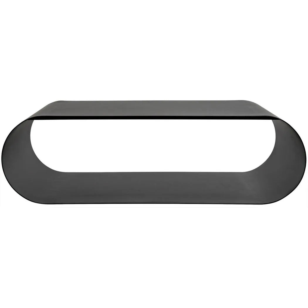 Hera Black Steel Geometric Coffee Table