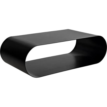 Hera Black Steel Geometric Coffee Table
