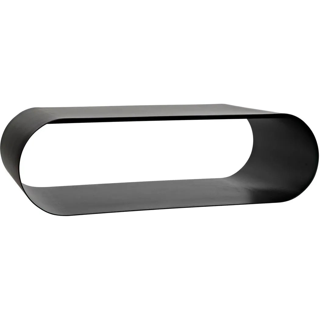 Hera Black Steel Geometric Coffee Table