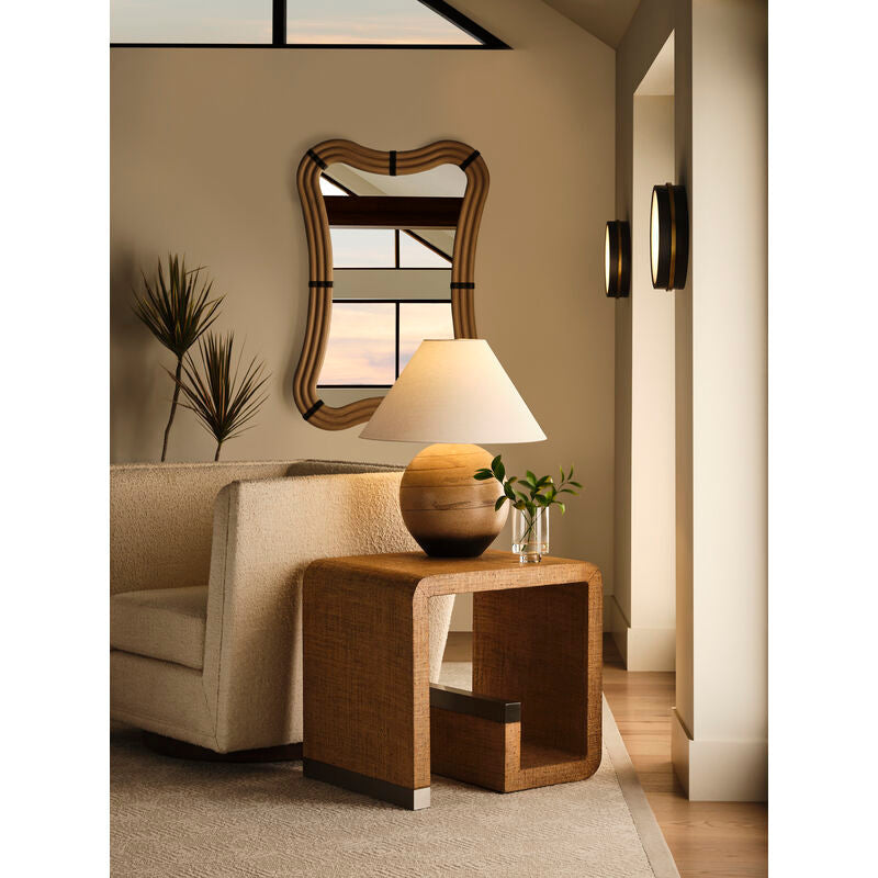 Wildwood Hera Saguran Warpped Brown End Table