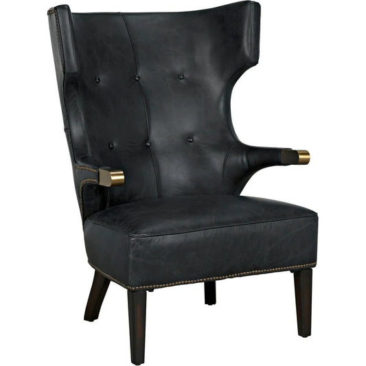 Noir Heracles Chair, Leather