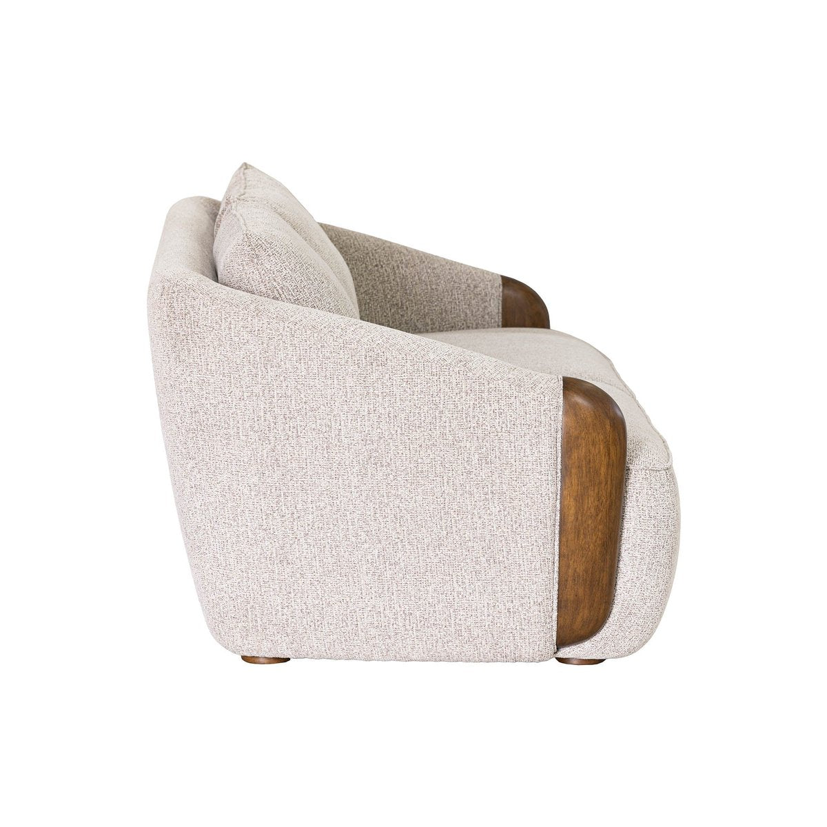 LH Home Heritage Beige Fabric Sofa