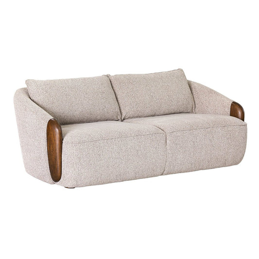 LH Home Heritage Beige Fabric Sofa