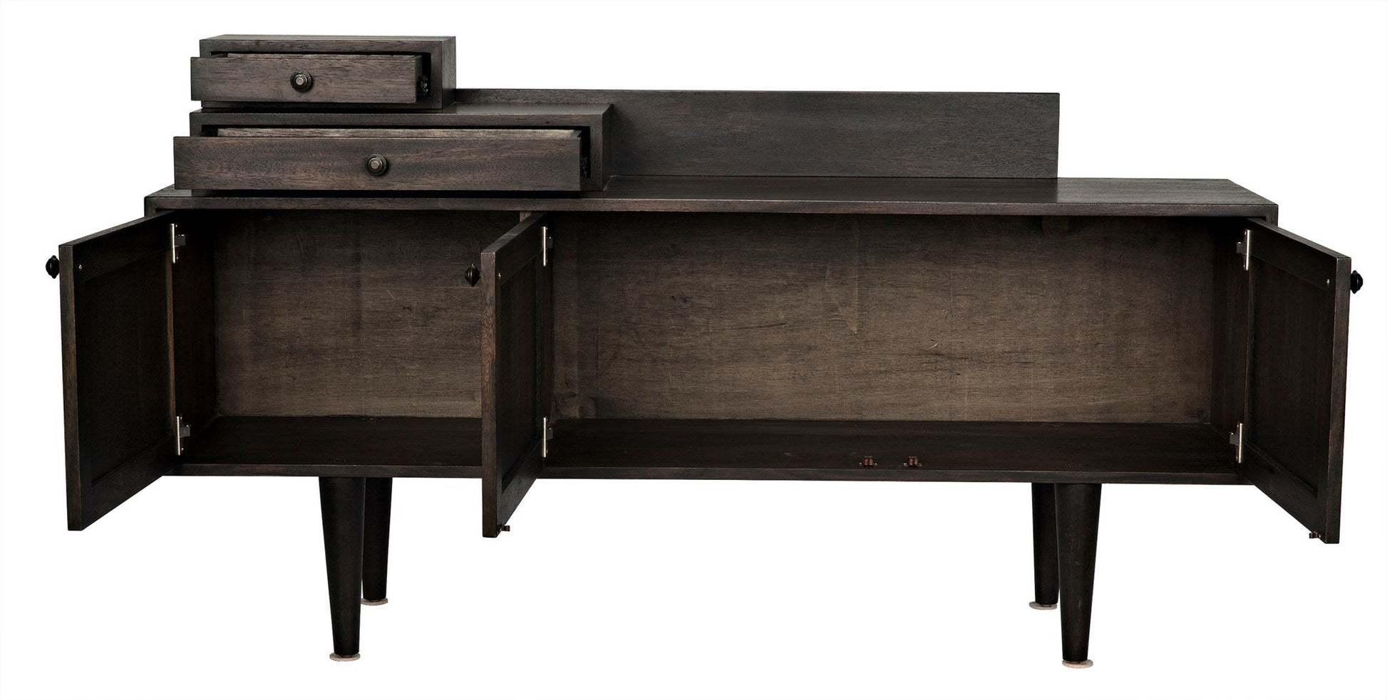 Hermes Sideboard, Ebony Walnut-Sideboards-Noir-Sideboards and Things