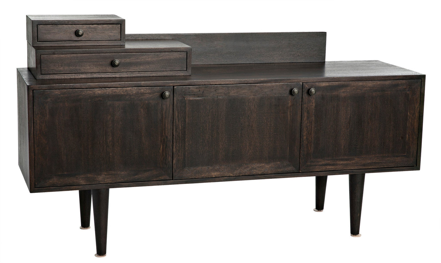 Hermes Sideboard, Ebony Walnut-Sideboards-Noir-Sideboards and Things