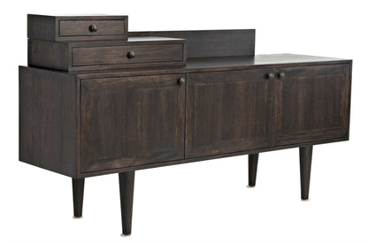 Hermes Sideboard, Ebony Walnut-Sideboards-Noir-Sideboards and Things