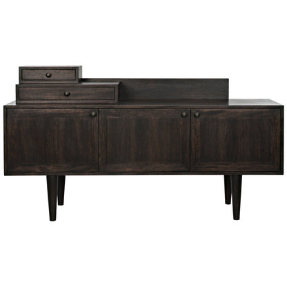 Hermes Sideboard, Ebony Walnut-Sideboards-Noir-Sideboards and Things