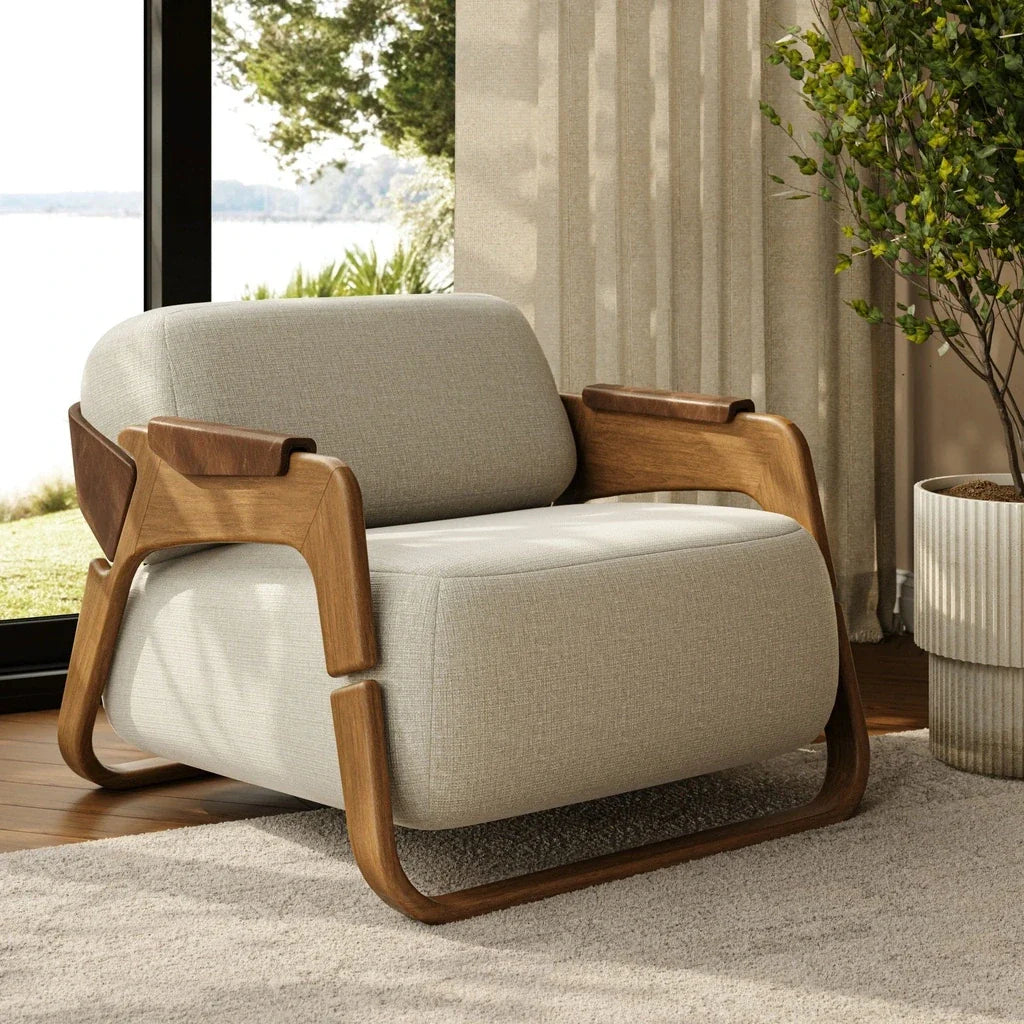 Hermes Fabric Accent Chair