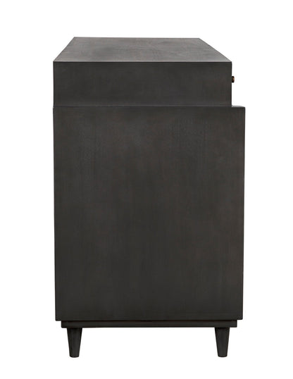 Hermosa Wood Black Sideboard-Sideboards-Noir-Sideboards and Things