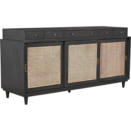 Noir Hermosa Wood Black Sideboard