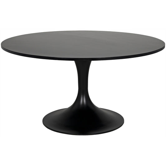 Herno Steel Round Table-Dining Tables-Noir-Sideboards and Things