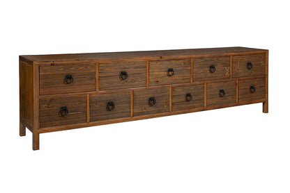 Hewitt Aesthetic Designed Wooden Drawer Bank