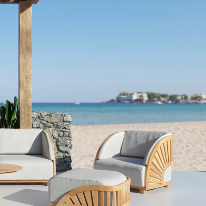 HiTeak HiTeak Solis Deep Seating Outdoor Ottoman