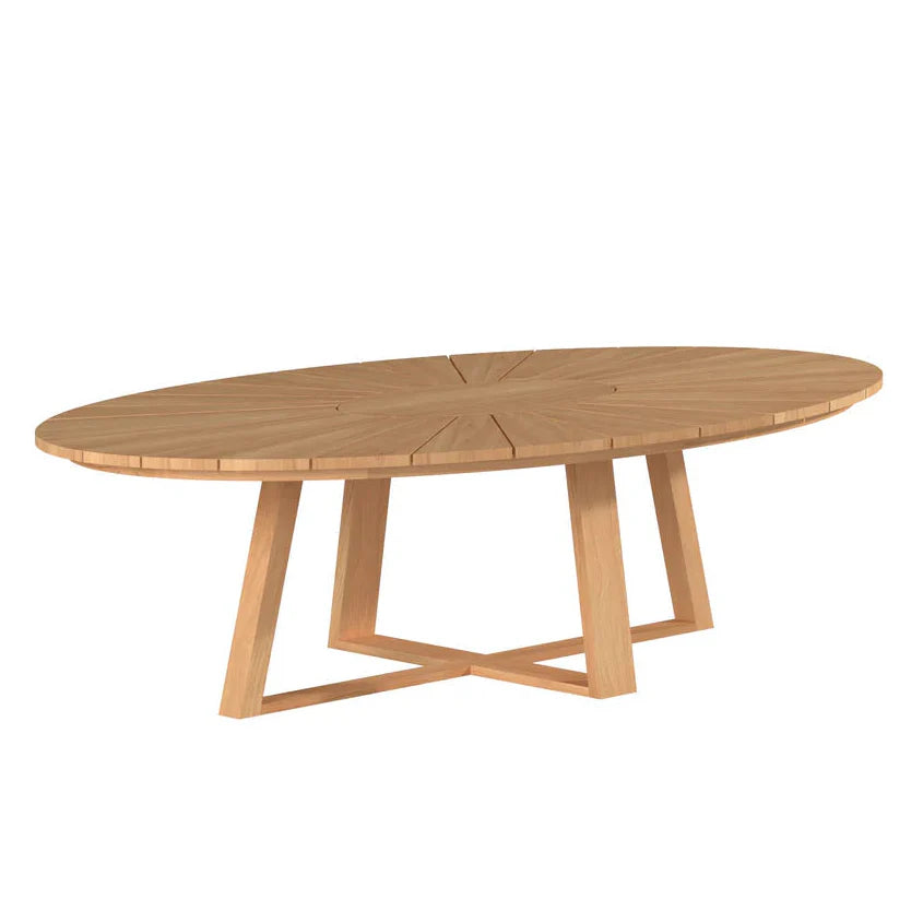 HiTeak Solis Oval Teak Wood Coffee Table