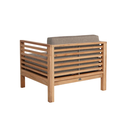 HiTeak Summer Teak Outdoor Accent Chair with Sunbrella