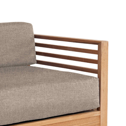 HiTeak Summer Teak Outdoor Accent Chair with Sunbrella