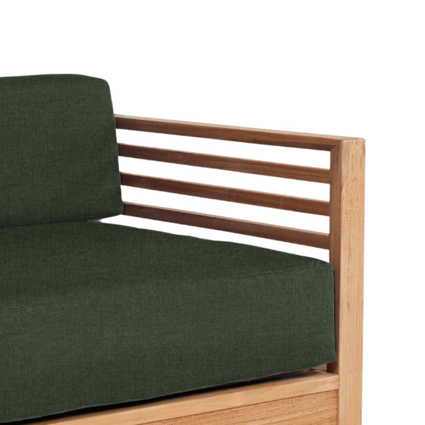 HiTeak Summer Teak Outdoor Accent Chair with Sunbrella