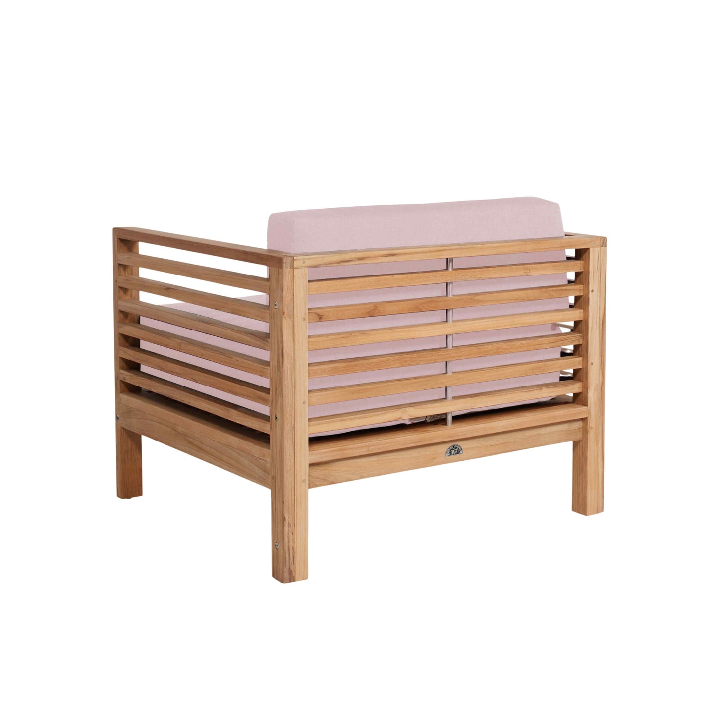 HiTeak Summer Teak Outdoor Accent Chair with Sunbrella