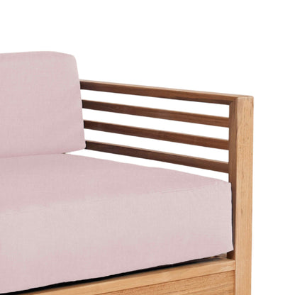 HiTeak Summer Teak Outdoor Accent Chair with Sunbrella