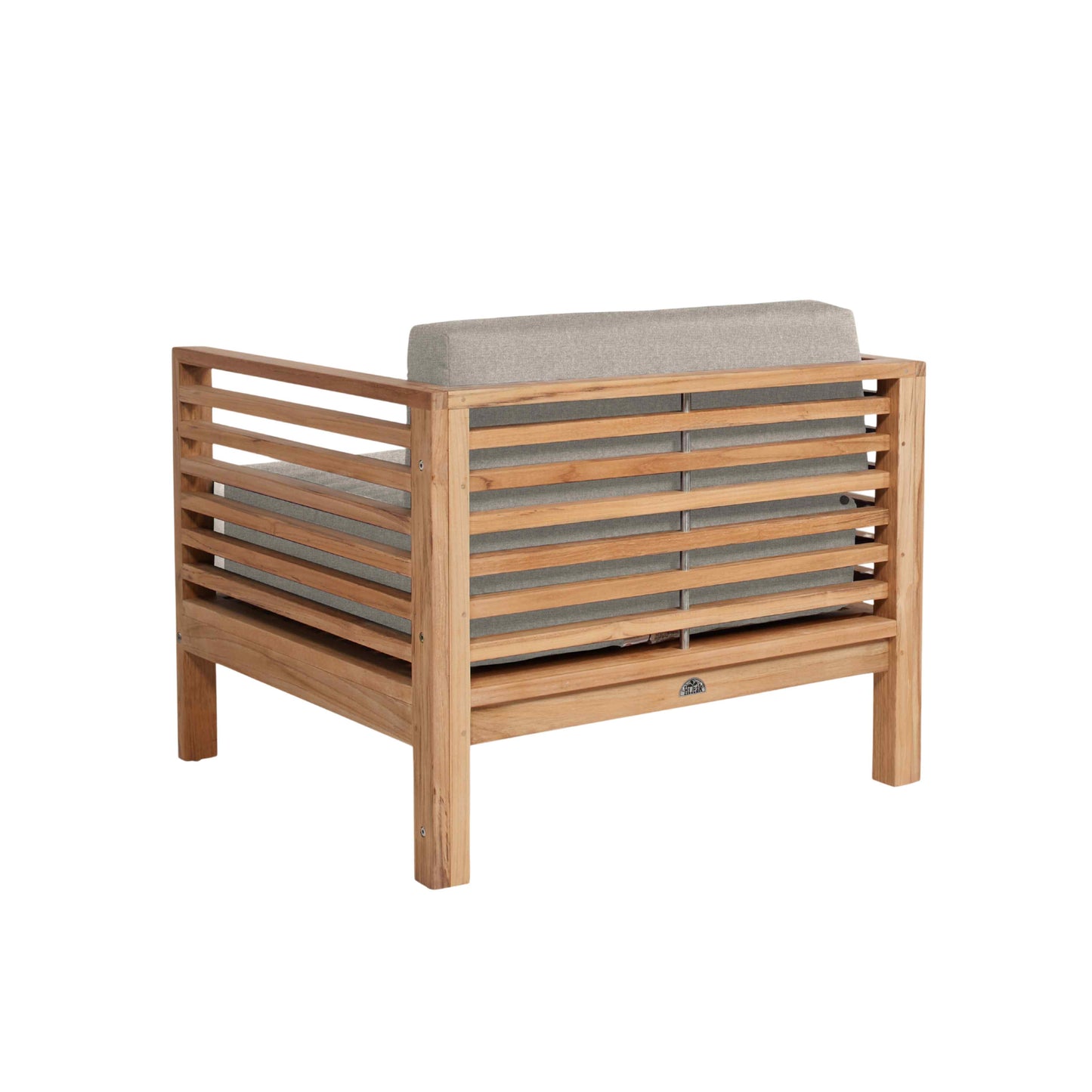 HiTeak Summer Teak Outdoor Accent Chair with Sunbrella