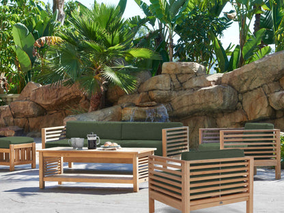 Summer Teak Outdoor Sofa with Sunbrella