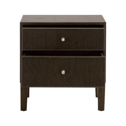 Highland Wooden 2-Drawer Nightstand