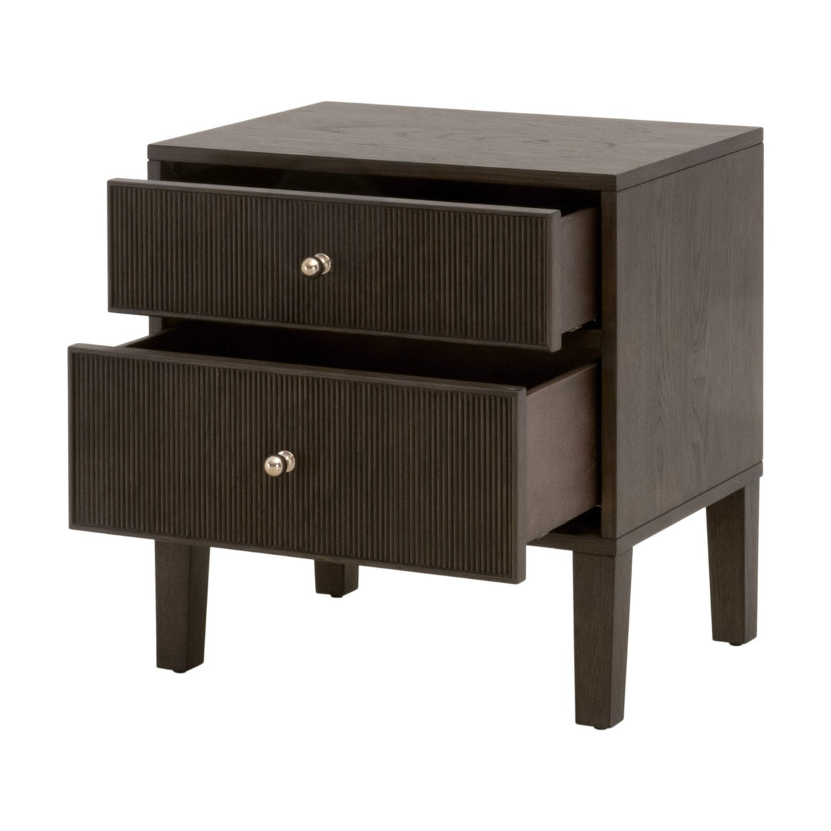 Highland Wooden 2-Drawer Nightstand
