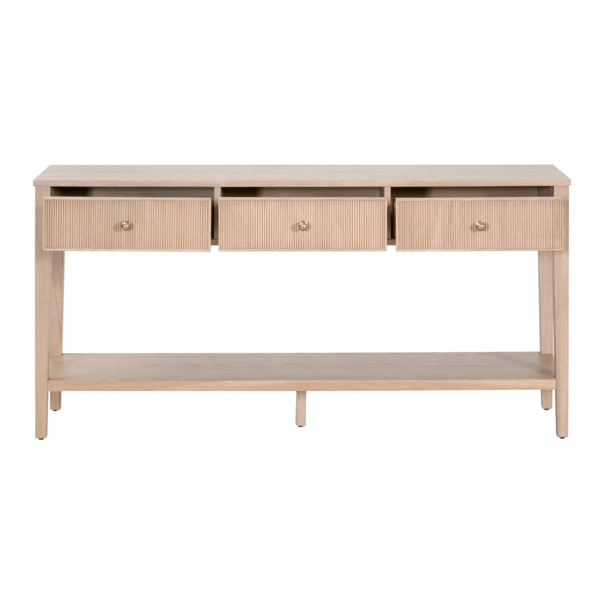 Essentials For Living Highland Wooden 3-Drawer Sofa Table