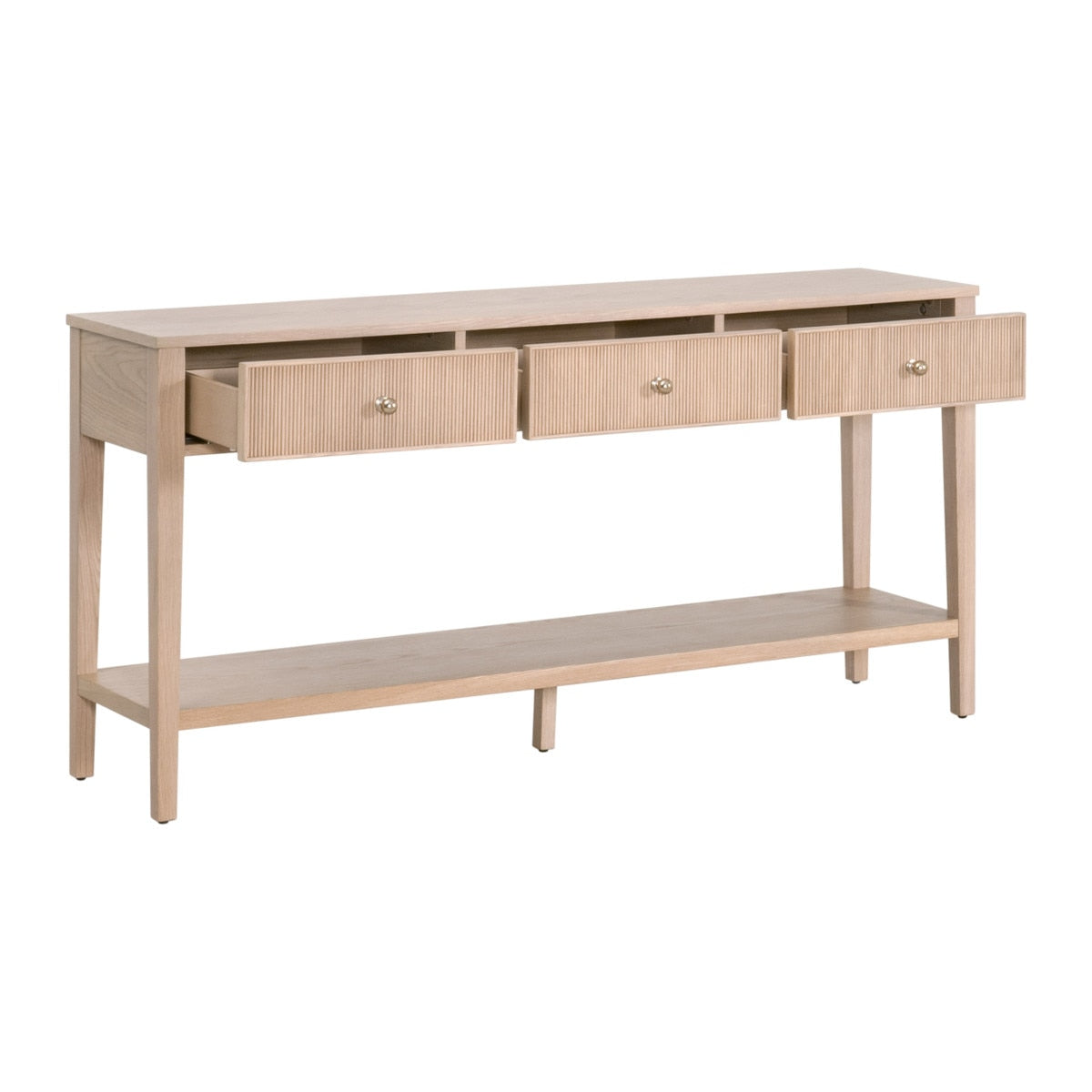 Essentials For Living Highland Wooden 3-Drawer Sofa Table