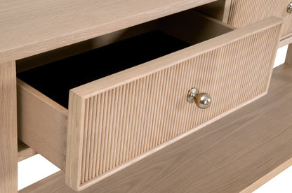 Essentials For Living Highland Wooden 3-Drawer Sofa Table