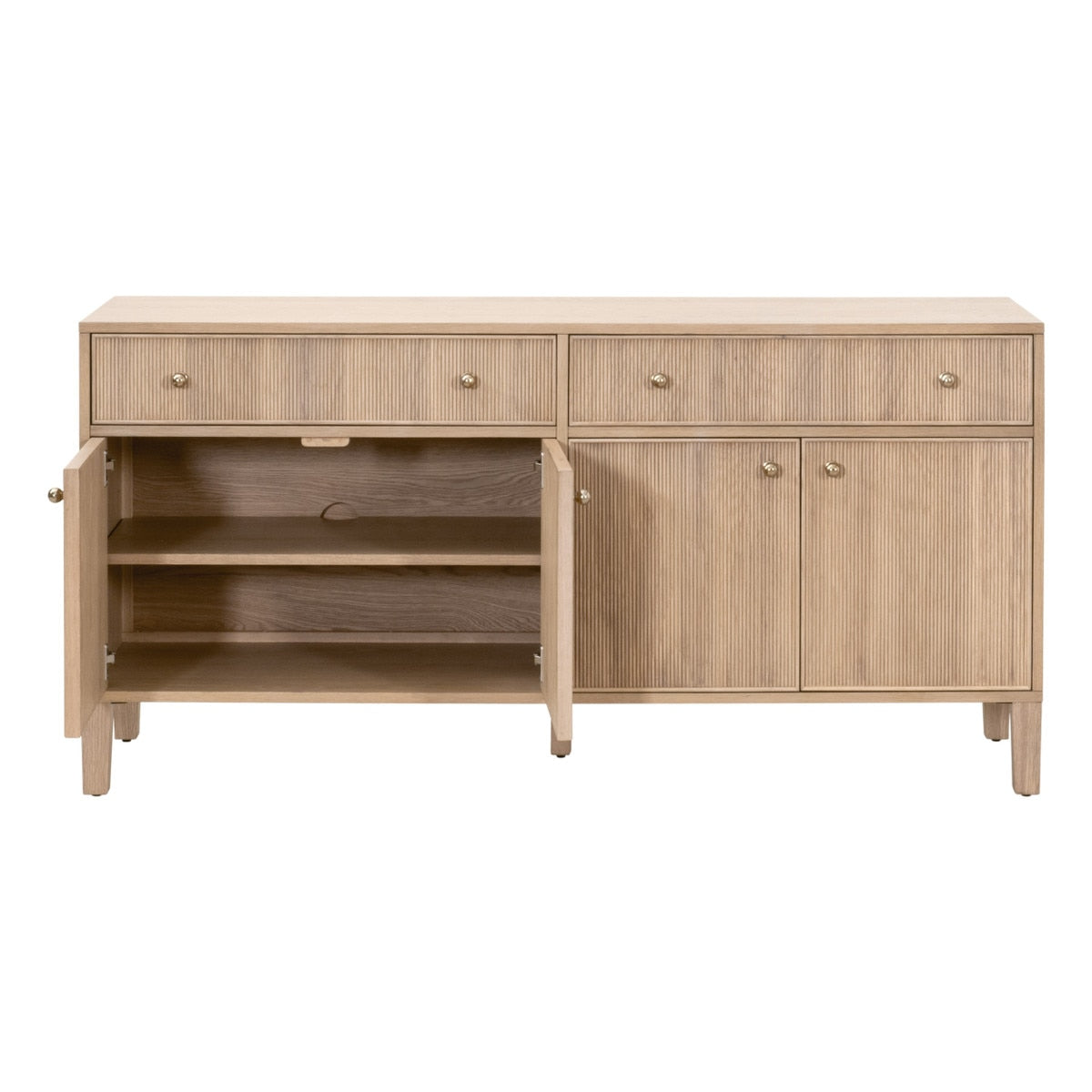 Highland Classic Designed Wooden Media Sideboard