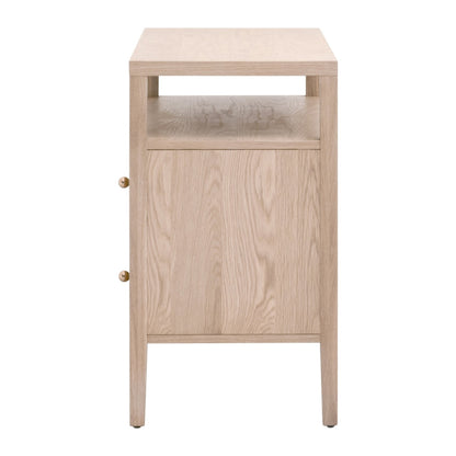 Highland Open Shelf 2-Drawer Nightstand